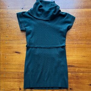 Green Sweater Mini Dress